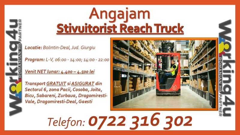 Stivuitorist Reach Truck.